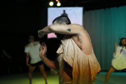 Miguel Gutierrez and the Powerful People, And lose the name of action, National Center for Choreography, Florida State University, Tallahassee, Florida. Photo: Chris Cameron