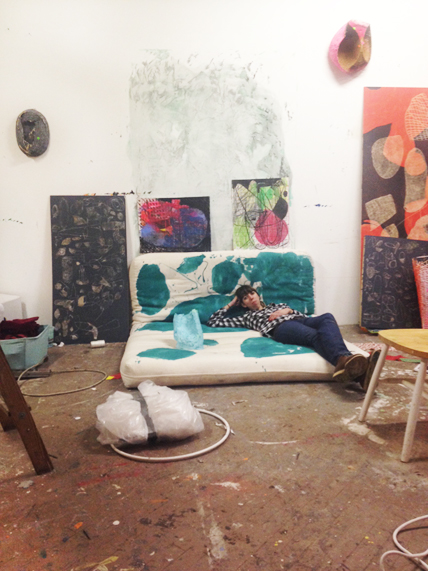 Kate in her studio