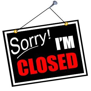Sorry-Closed-Sign