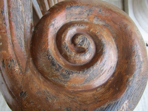 Carved wooden banister at Darbar Hall, a venue of KMB 2014’s Whorling Explorations