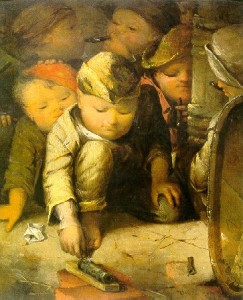 David Gilmore Blythe, Street Urchins, c. 1856-58, oil on canvas, Collection of The Butler Institute of American Art