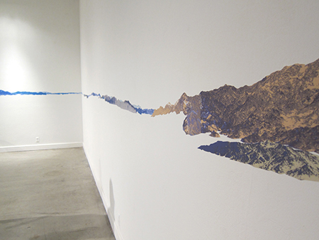 Christopher Kardambikis, Squaring a Circle (detail), 2012. Multiple Digital Print on Paper. 100 feet.