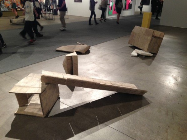 Andreas Lolis' marble "cardboard" boxes IN/SITU, EXPO Chicago, 2013.