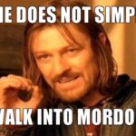 Walking to Mordor